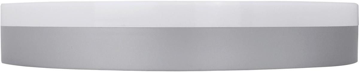 Led-deckenleuchte Ø 28 Cm, Für In- Und Outdoor - Silberfarben, Basics, Kunststoff (28/5,1cm)