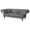 3-Sitzer-Sofa Preston Grau B: 232 cm - Braun/Grau, Design, Textil (232/79/97cm) - Livetastic