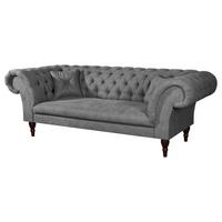 3-Sitzer-Sofa Preston Grau B: 232 cm - Braun/Grau, Design, Textil (232/79/97cm) - Livetastic