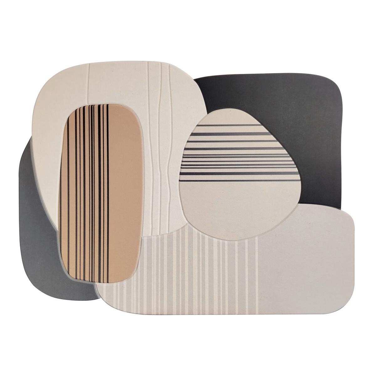 Akustický panel MARLA - černá/hnědá, textil (120/90cm) - Mömax