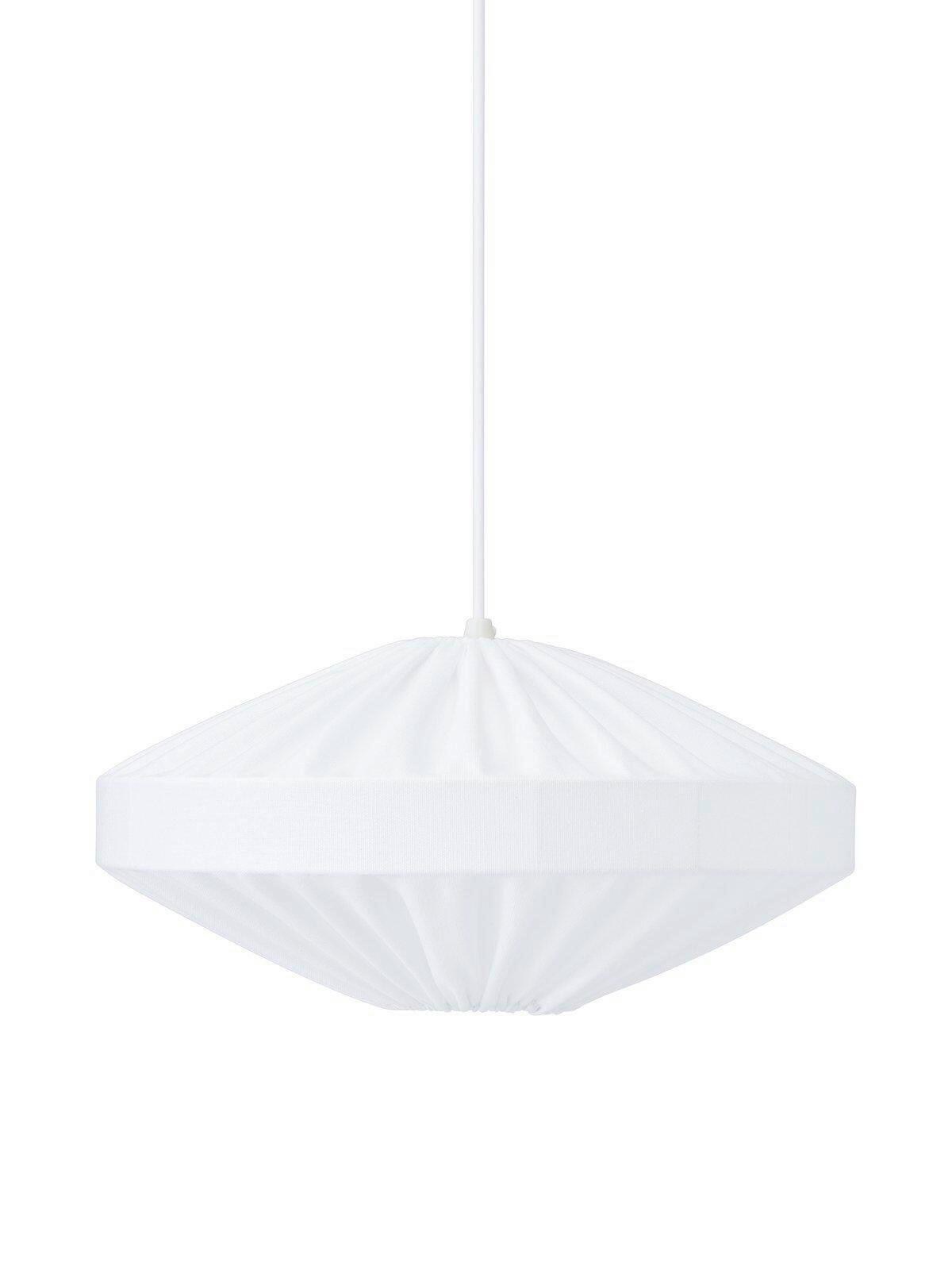 Pendelleuchte Et38-Fr01bt01 - Weiß, Basics, Textil (38/146cm)