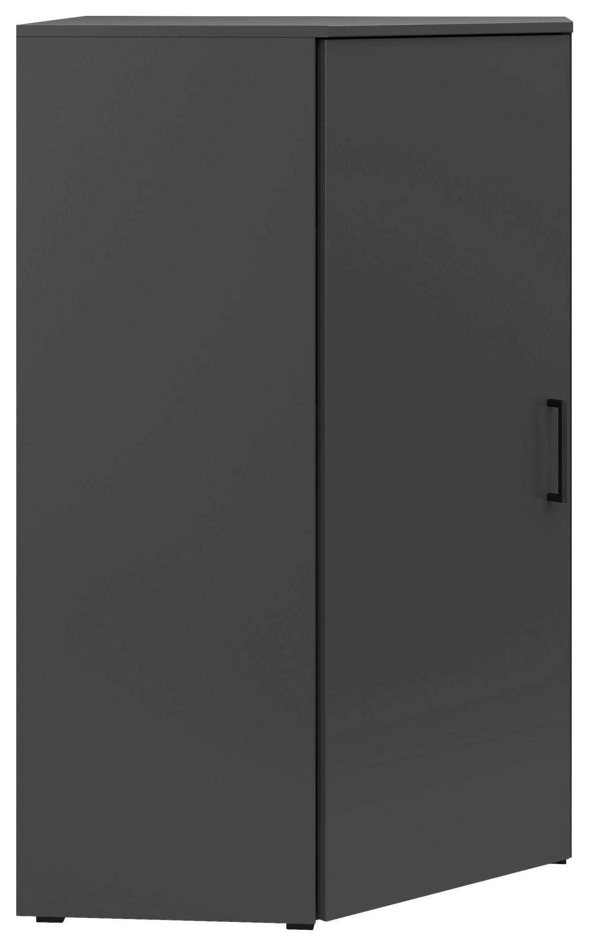ROHOVÁ KOMODA MULTISTAURAUM š: 71,5cm - čierna/grafitová, Modern, kompozitné drevo/plast (71,5/71,5cm)