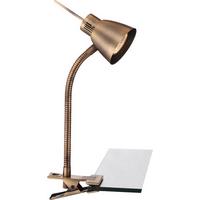 LED-Klemmleuchte 2477l - Messingfarben, Design, Metall (24/24/37,5cm) - Globo