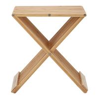 Bambusová taburetka BONNY prírodné farby - prírodná farba, Modern, prírodné materiály (40/45/32cm) - P & B
