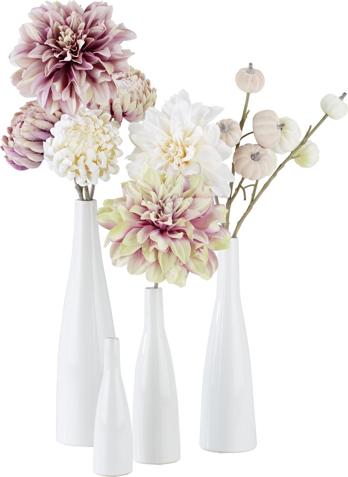 VÁZA PLANCIO - bílá, Moderní, keramika (5,5/20.5cm) - Modern Living