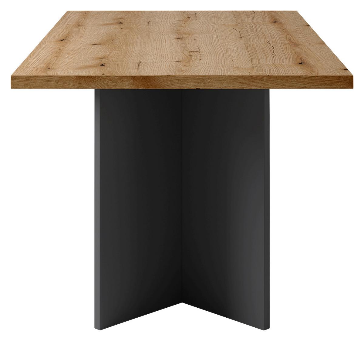 Esstisch Marten - Eichefarben/Anthrazit, MODERN, Holzwerkstoff (160/90/75,5cm) - MID.YOU