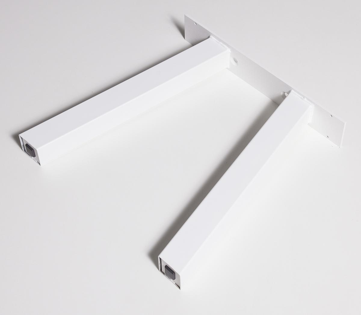 Bankgestell Stahl Weiß BxH: 40x42 cm, A-Form - Weiß, Basics, Metall (40/42cm)