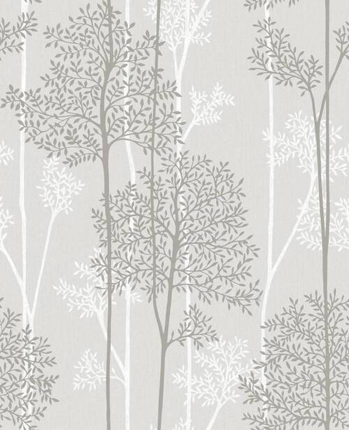 Vliestapete 33-287 - Grau, Basics, Papier/Kunststoff (52/1005cm)