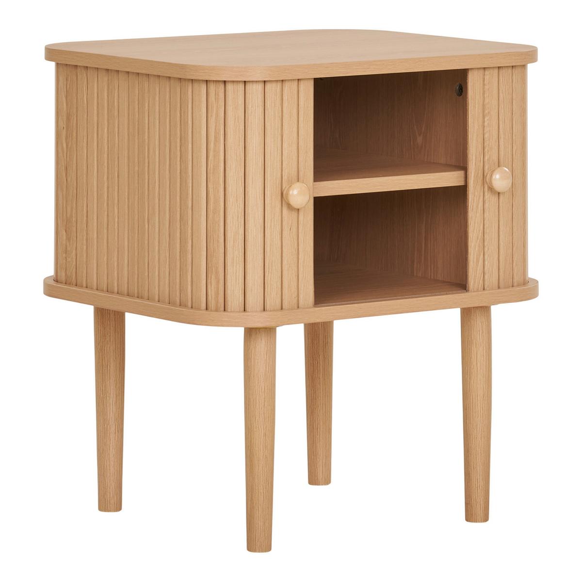 Beistelltisch Nikko Natur, L/B/H: 40x50,5x45cm - Naturfarben/Kieferfarben, Basics, Holz (40/50,5/45cm)