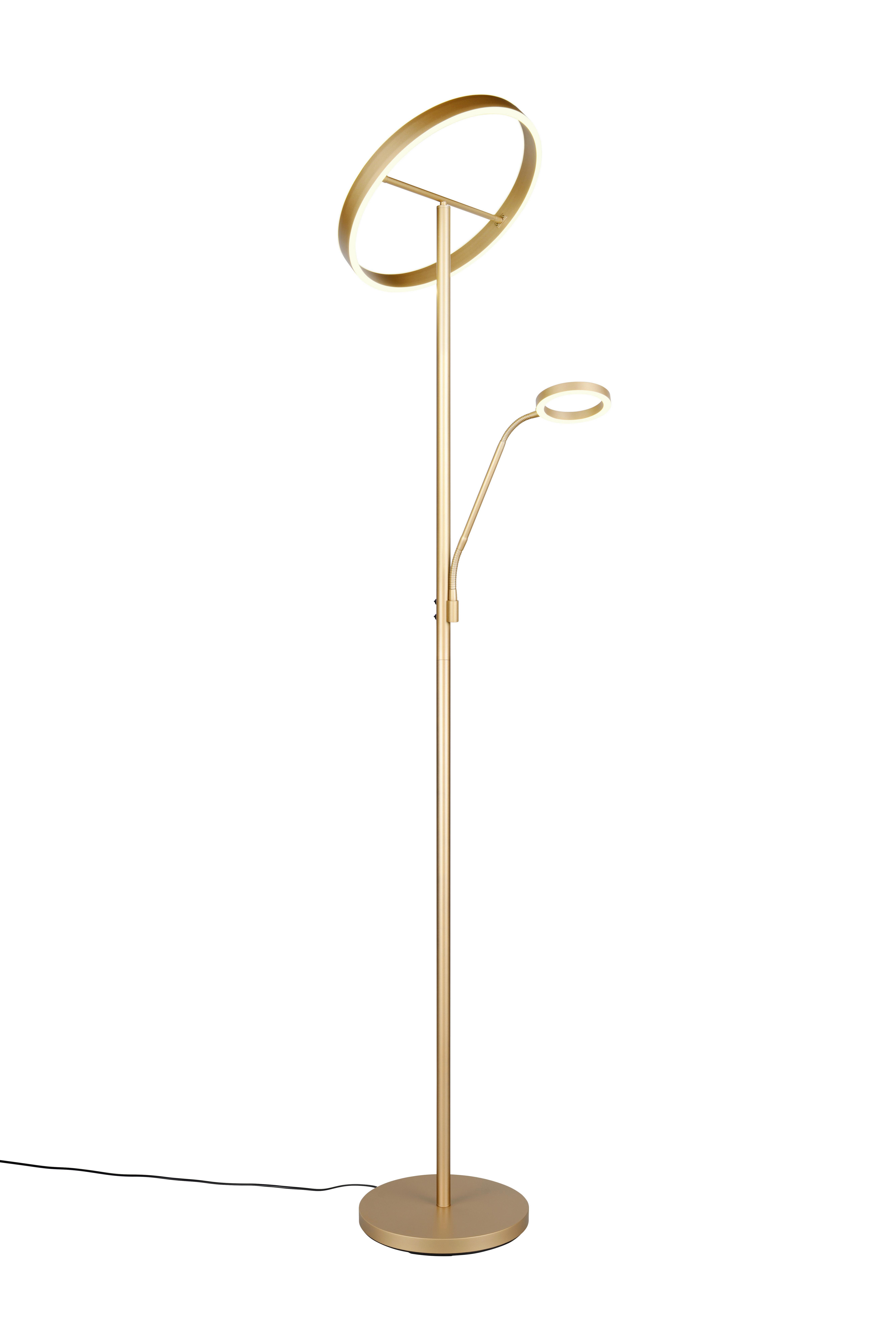 LED-Stehleuchte 449510279 Willis - Goldfarben, Design, Metall (40/180cm) - Trio Leuchten