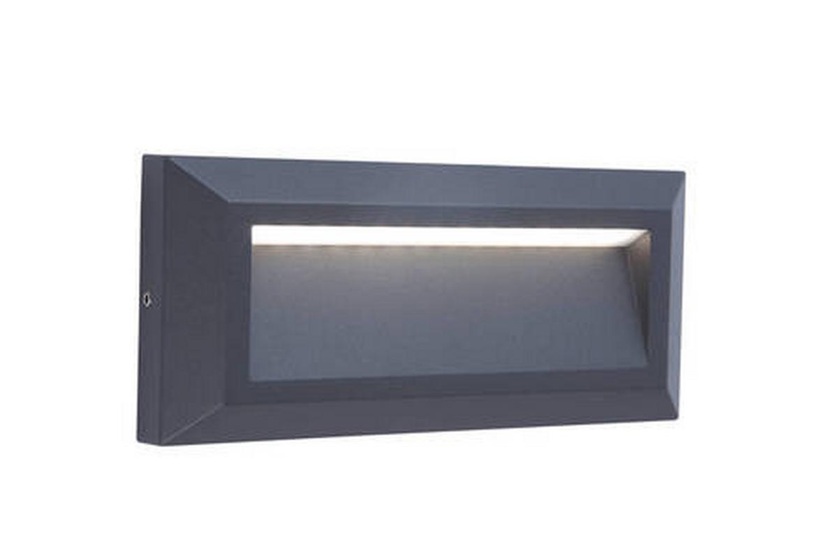 Außenwandleuchte Helena 10,5w Aluminium, Wandmontage - Anthrazit, Design, Metall (10,10cm)