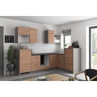 Eckküche Plan - Eichefarben/Anthrazit, MODERN, Holzwerkstoff (280/178cm) - Express