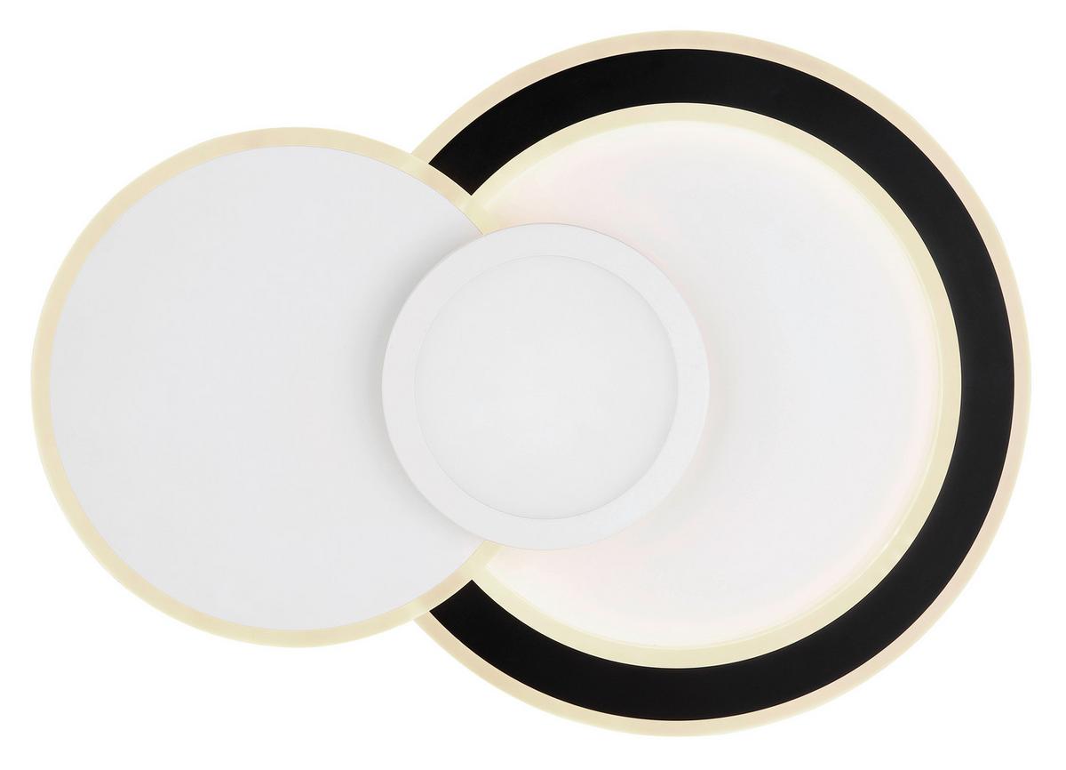 Led Mennyezeti Lámpa 41394-40 Gisell - fekete/opál, Trend, műanyag/fém (57,5/40/8,5cm) - Globo