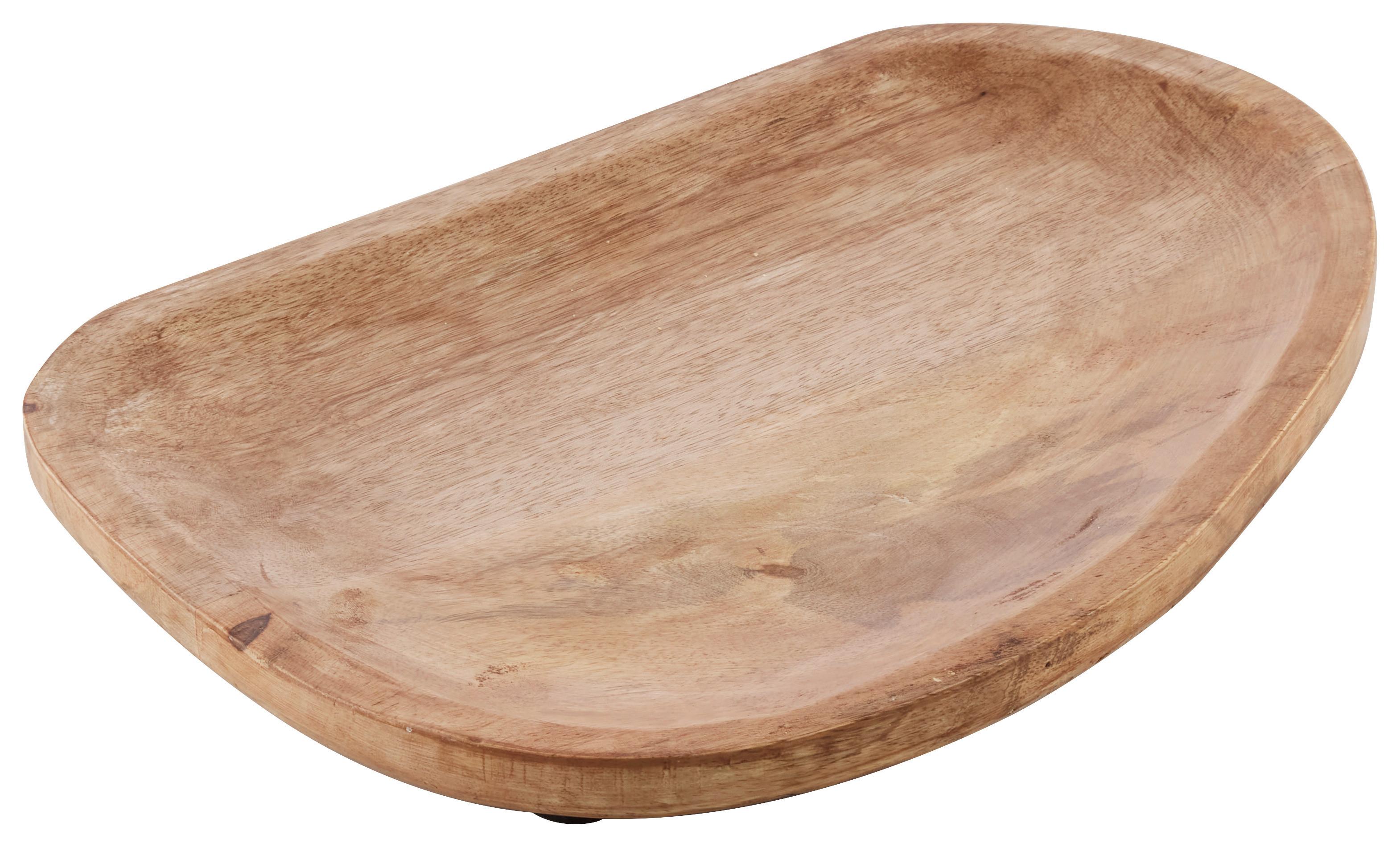 Klubový tanier MANGO - prírodná farba, Konventionell, drevo (28.5/20.5/2cm)