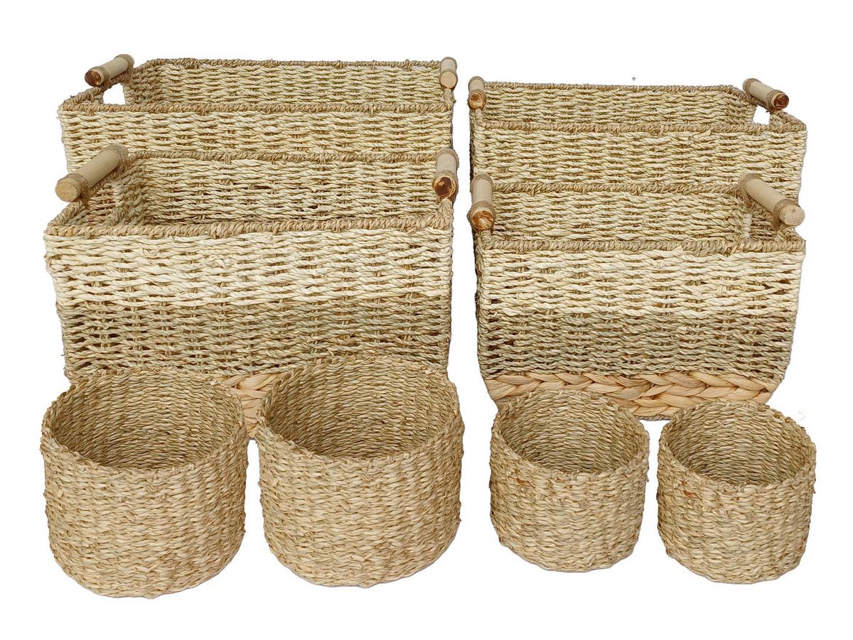 Aufbewahrungsboxen-Set Lilly - Naturfarben, KONVENTIONELL, Naturmaterialien/Holz - Ondega