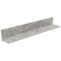 Falipolc Malta - szürke, Modern, faalapú anyag (128/18/20cm)