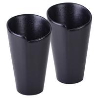 Servierschalenset Steinzeug 2--Teilig. BxH: 15x9,5 cm - Schwarz, Basics, Keramik (15/9,5cm) - Creatable