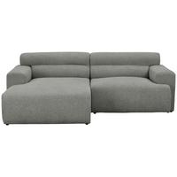 Ecksofa Mercure Grau B: 210 cm - Grau, Design, Holz/Textil (210/68/150cm) - Livetastic