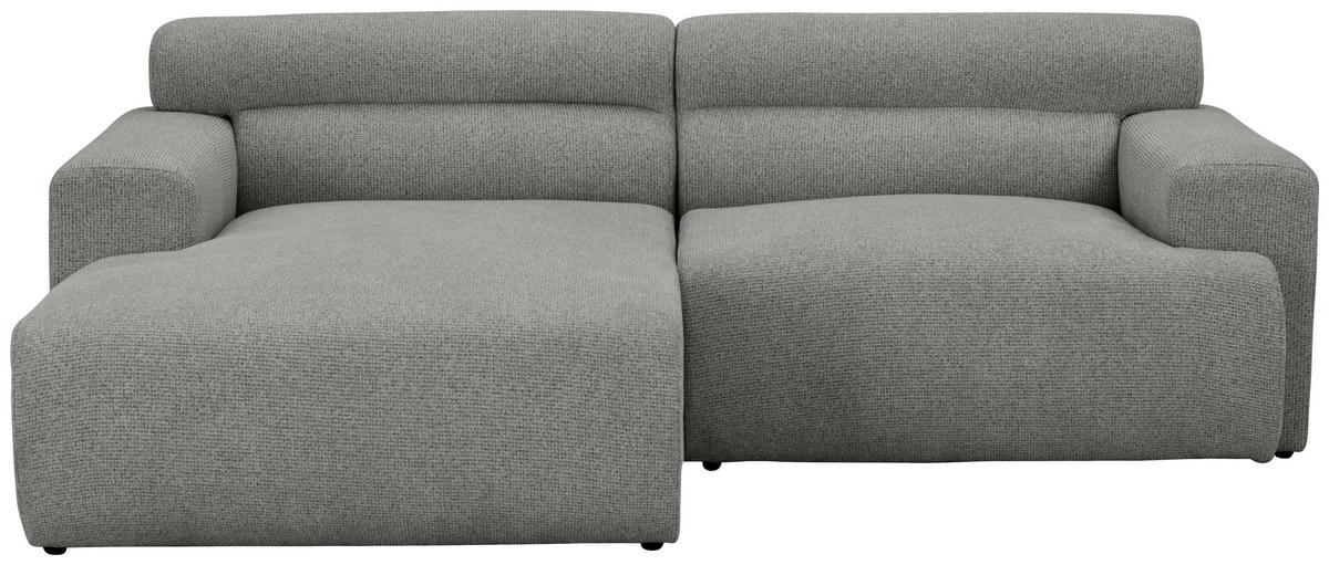Ecksofa Mercure Grau B: 210 cm - Grau, Design, Holz/Textil (210/68/150cm) - Livetastic