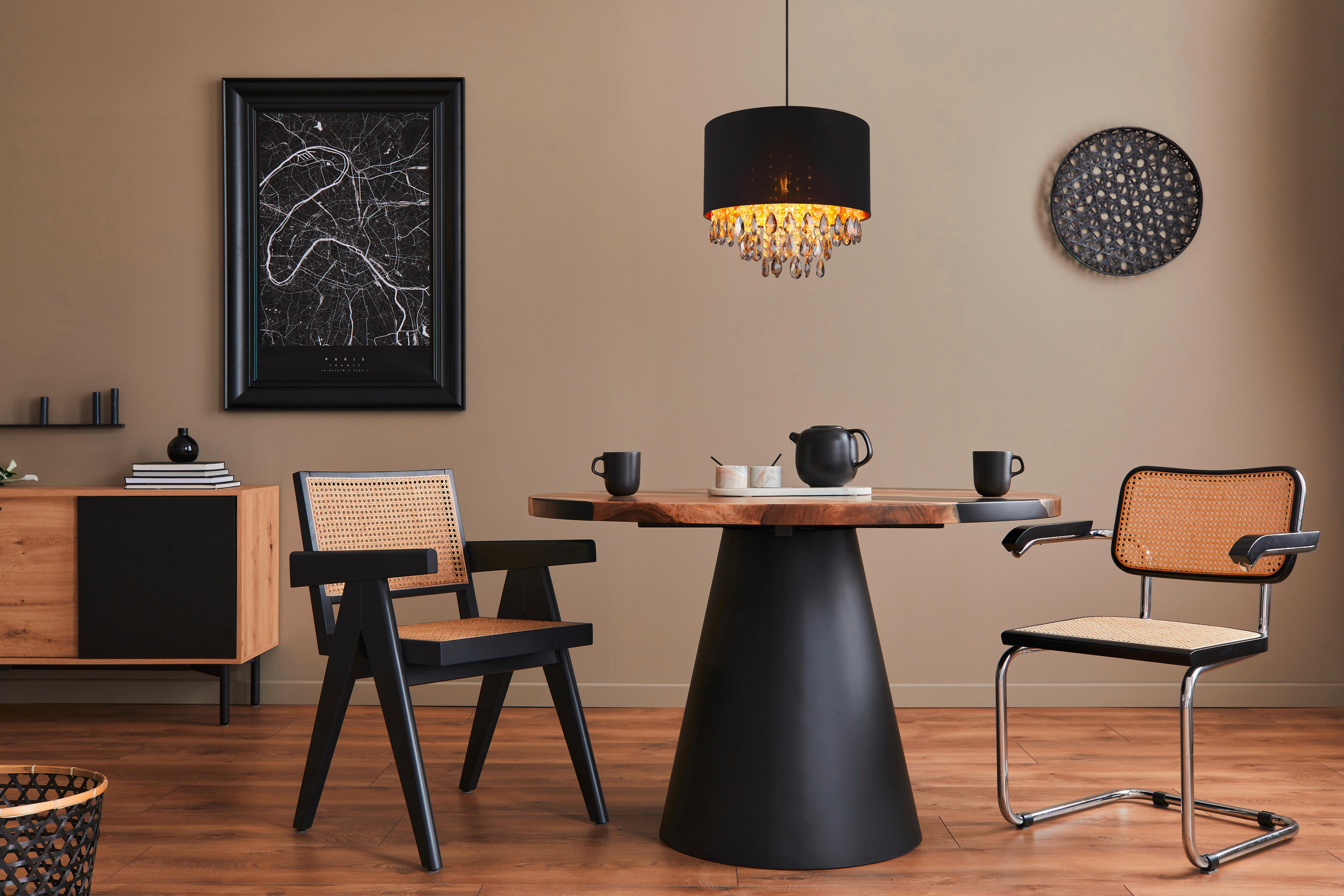 Hängeleuchte 15776h Coletta - Klar/Goldfarben, KONVENTIONELL, Glas/Kunststoff (40/120cm) - Globo
