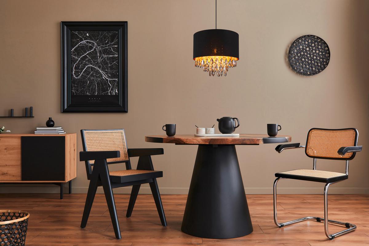 Hängeleuchte 15776h Coletta - Klar/Goldfarben, KONVENTIONELL, Glas/Kunststoff (40/120cm) - Globo