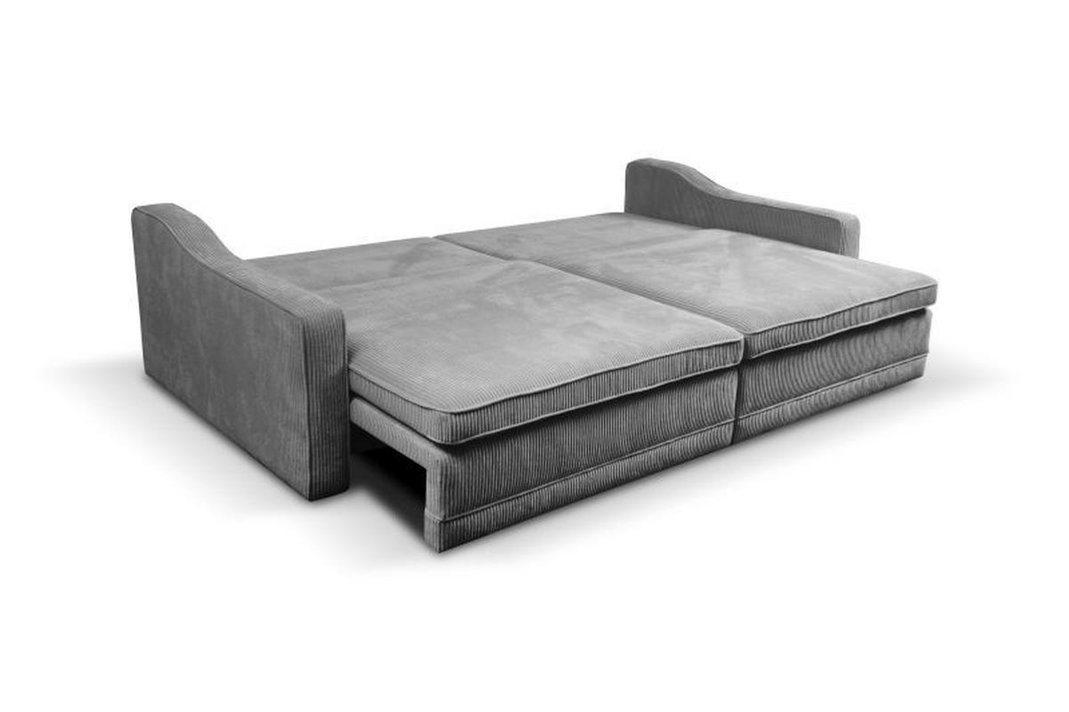 Bigsofa Evora Grau B: 276 cm - MODERN, Textil (276/71-92/137cm)