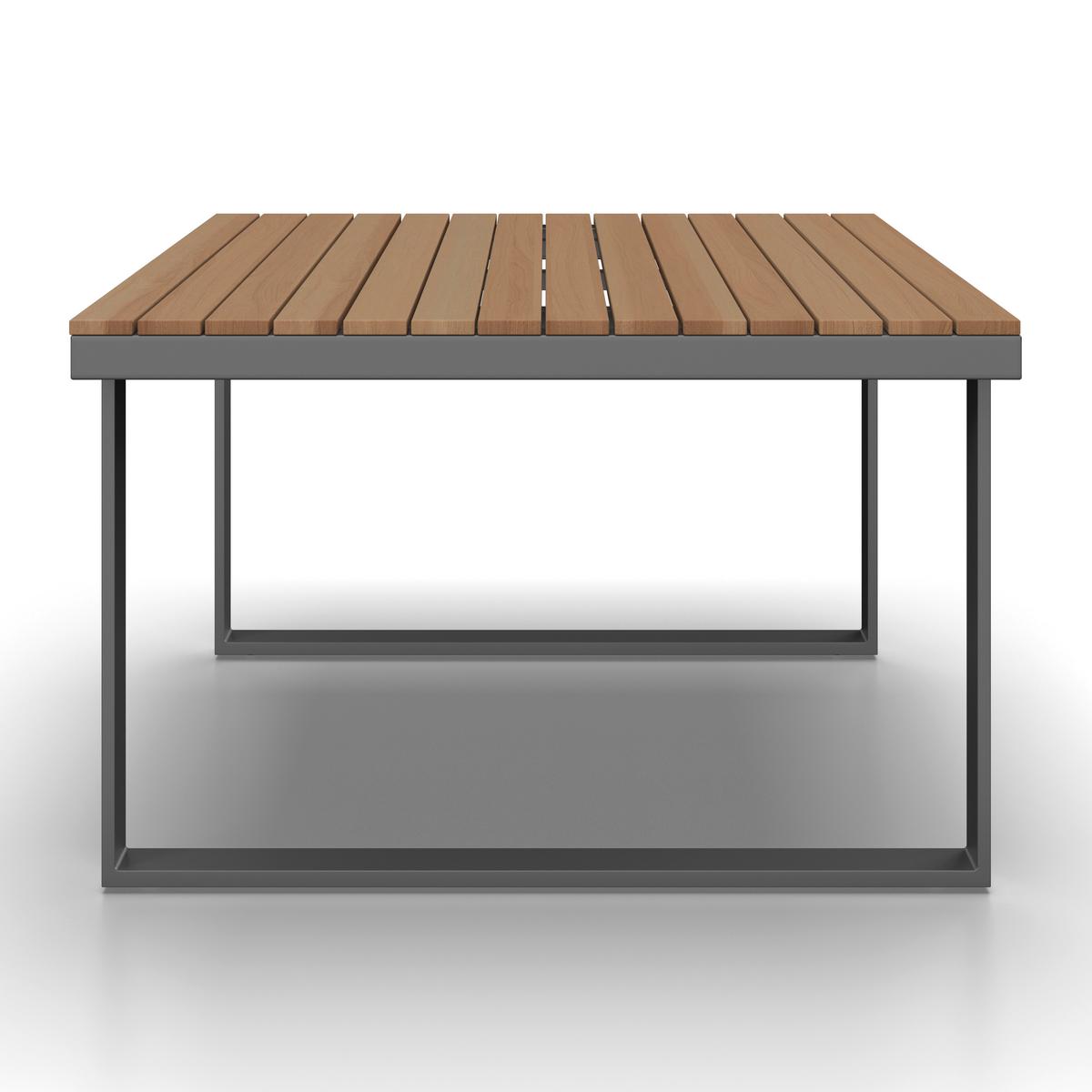 TERASOVÁ SEDACÍ SOUPRAVA ELIA - světle šedá, Moderní, kov/dřevo (236,5/75/236,5cm) - Bessagi Garden