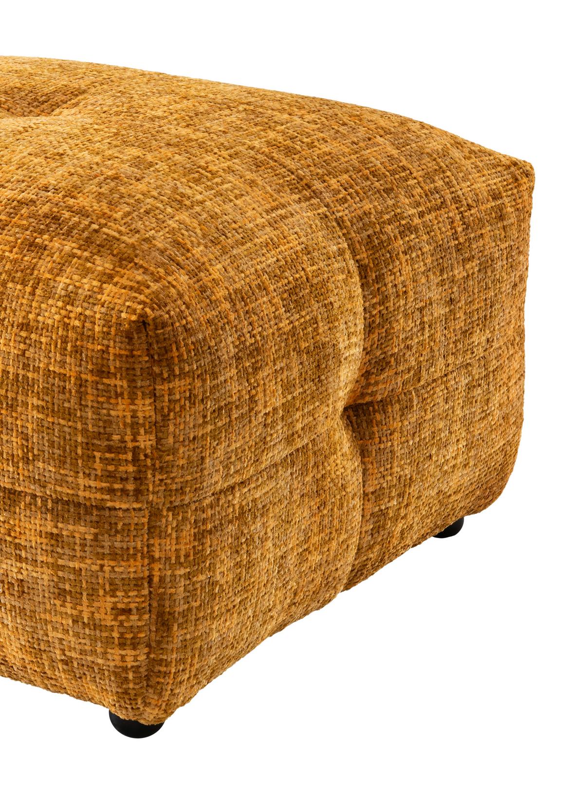 Hocker Velice, Goldfarben B: 72 Cm - Goldfarben/Schwarz, Design, Textil (72/44/72cm) - Livetastic