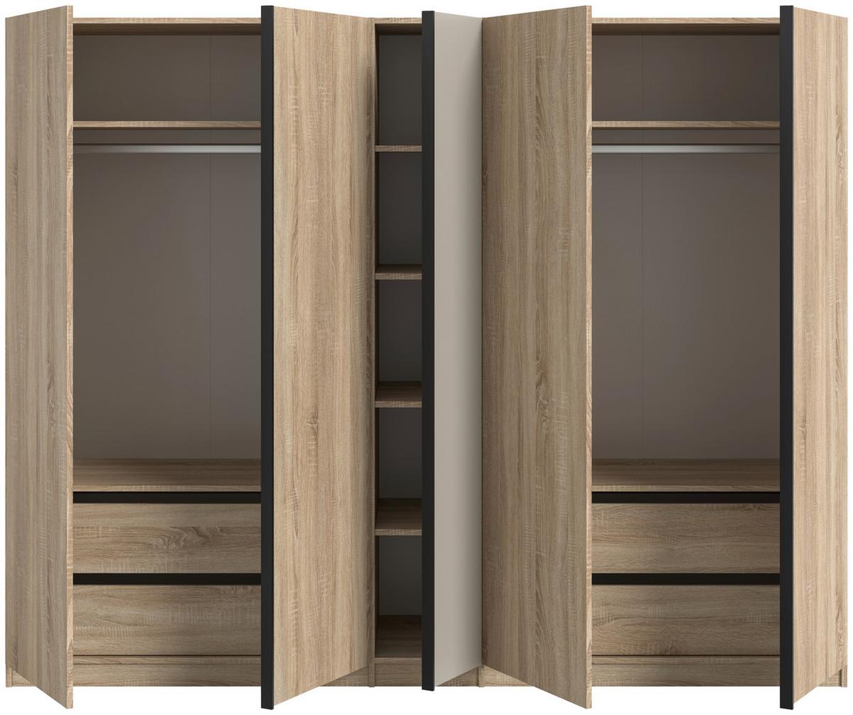 Drehtürenschrank Oakland Sonoma Eiche/Kashmir B: 230 cm - Kaschmir/Sonoma Eiche, MODERN, Holzwerkstoff (230/183/53cm) - MID.YOU