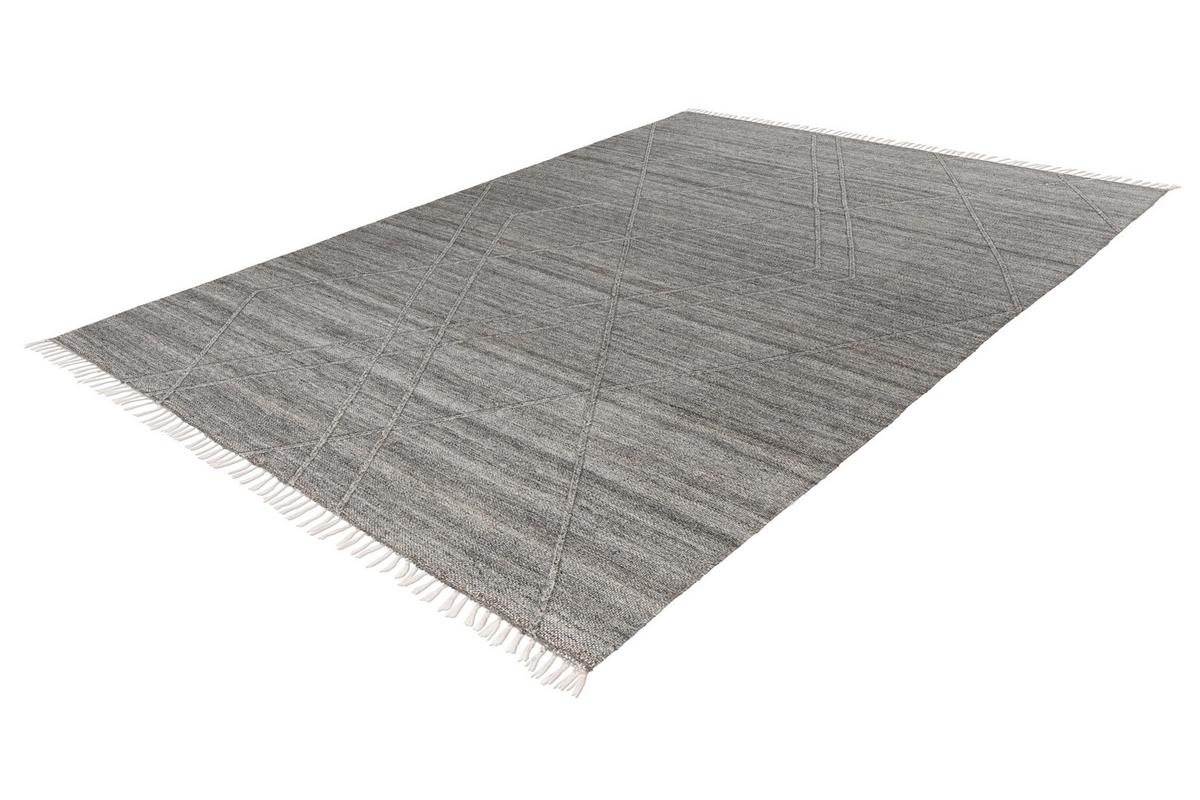 Flachwebeteppich My Dakar 365 - Grau, Basics, Textil (140/200cm) - Obsession