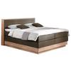 Boxspringbett Mit Topper & Bettkasten 160x200 Moneta - Eichefarben/Schwarz, MODERN, Holz/Textil (160/200cm) - MID.YOU