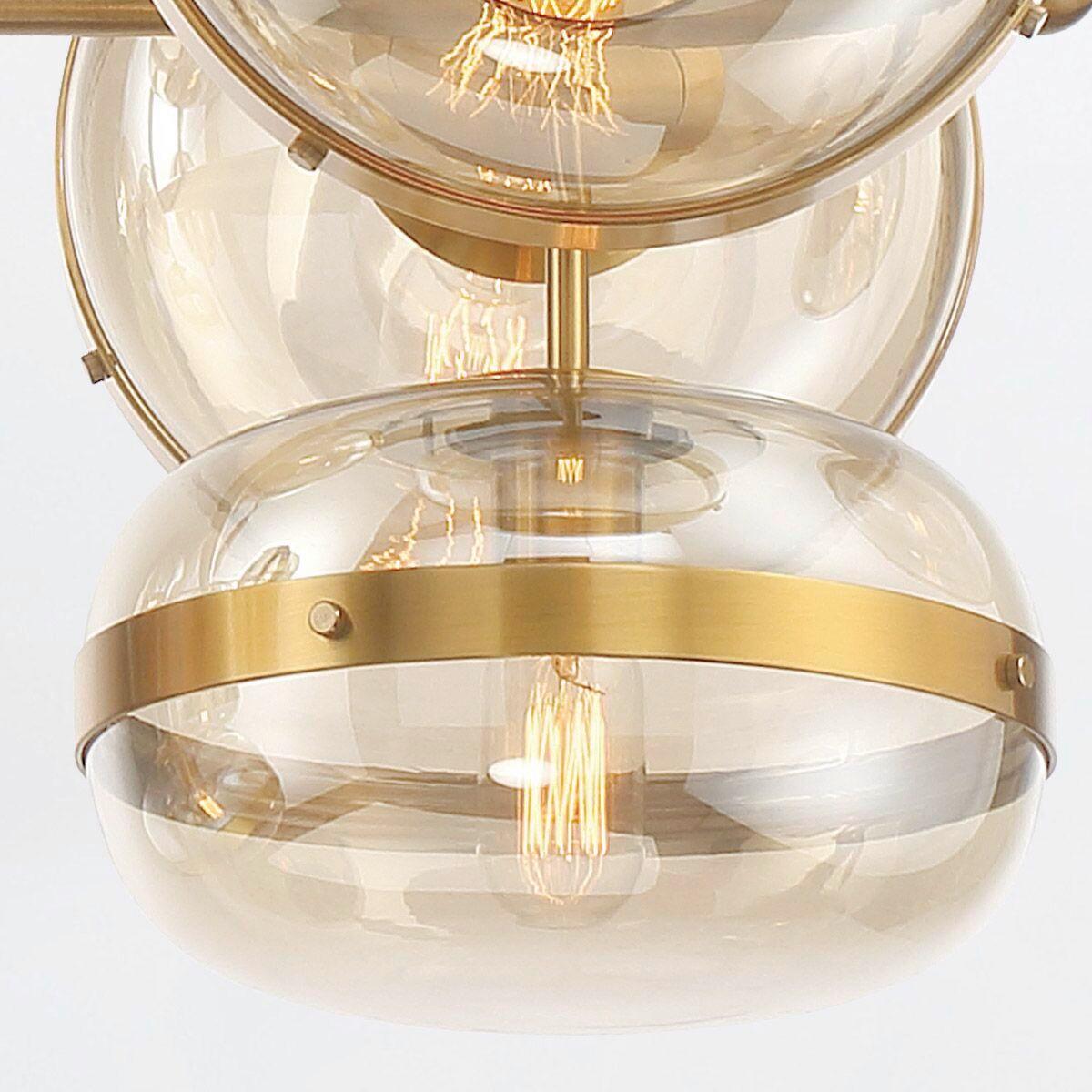 Függeszték Qn-Nottingham-10lp-Ab - sárgarézszínű, Konventionell, üveg/fém (80cm) - Elstead Lighting