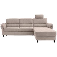 Ecksofa Cavoli, Beige S: 279x176 cm - Beige/Schwarz, MODERN, Textil (279/176cm) - Livetastic