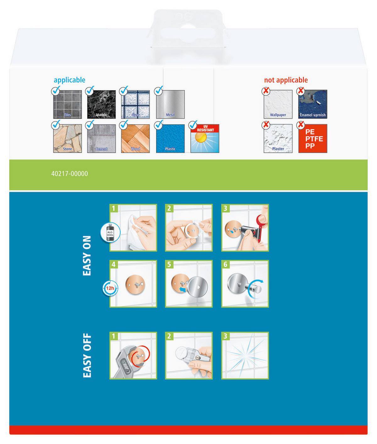 Duschregal Baath Edelstahlfarben - Edelstahlfarben, Trend, Metall (20,5/10/20,1cm) - Tesa