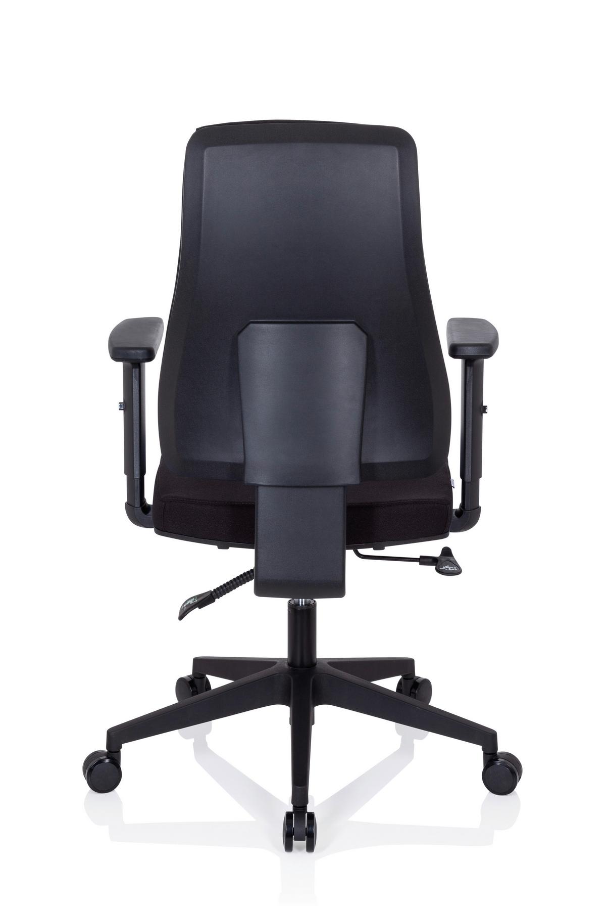 Drehstuhl Mathes Schwarz - Schwarz, MODERN, Kunststoff/Textil (65/113/60cm) - MID.YOU