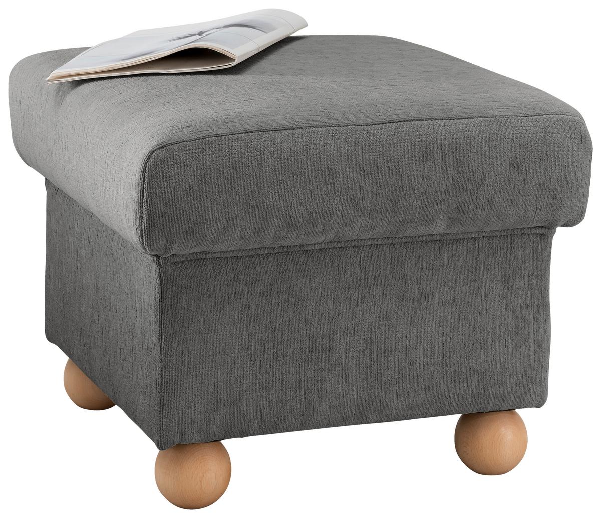 Hocker Torello Graubraun B: 56cm - Wildeiche/Graubraun, KONVENTIONELL, Textil (56/46/56cm) - Livetastic