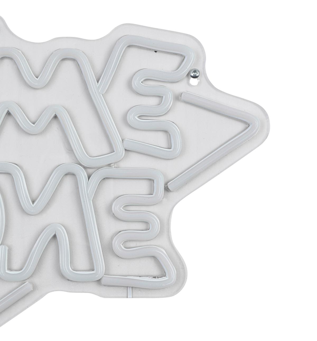 DEKORAČNÍ LED SVÍTIDLO ZONI - bílá/průhledné, Moderní, plast (40/32/1cm) - Mömax