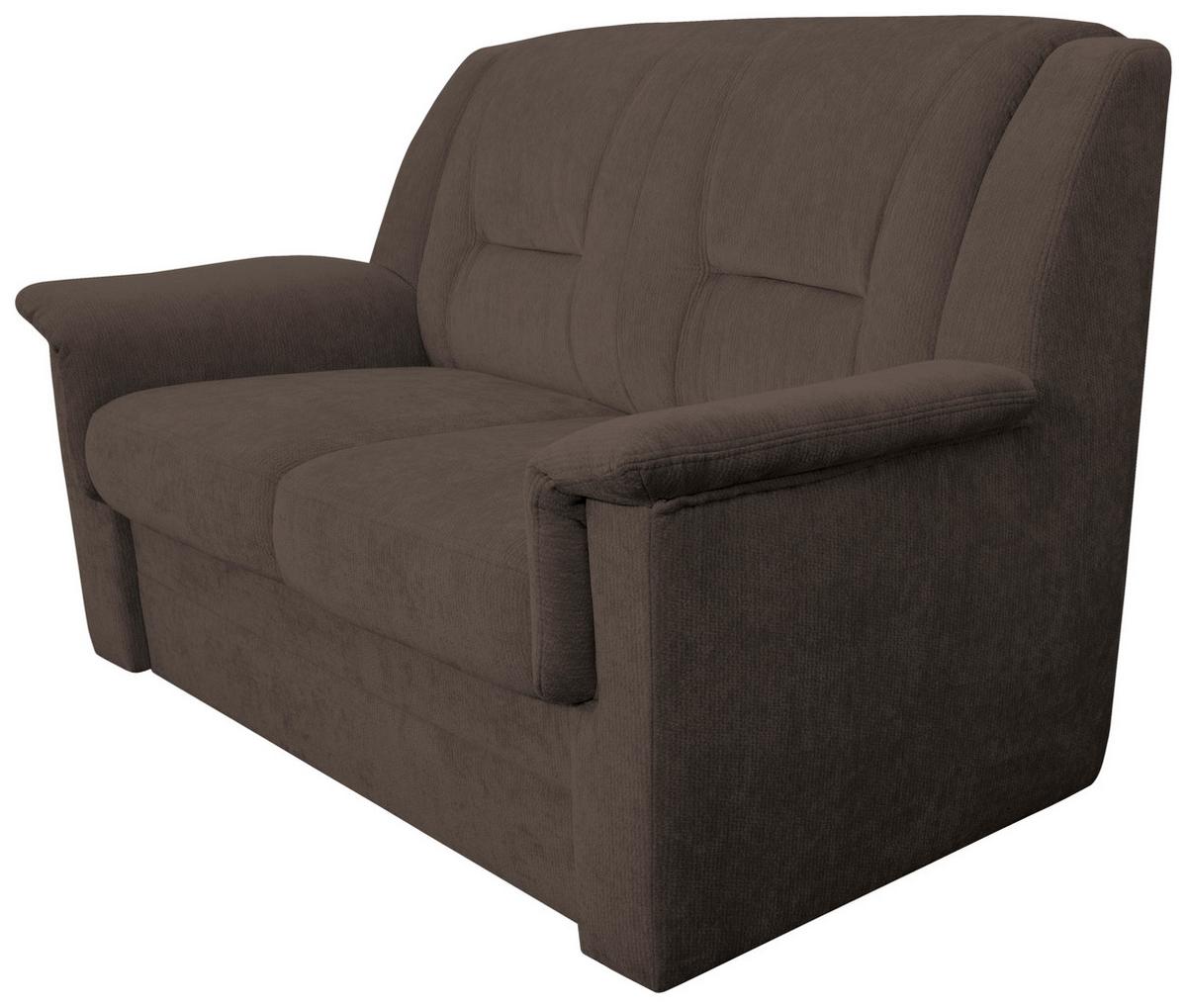 2-SITZER-SOFA Rafael, Braun B: 152 cm - Schwarz/Braun, Trend, Textil (152/95/95cm)