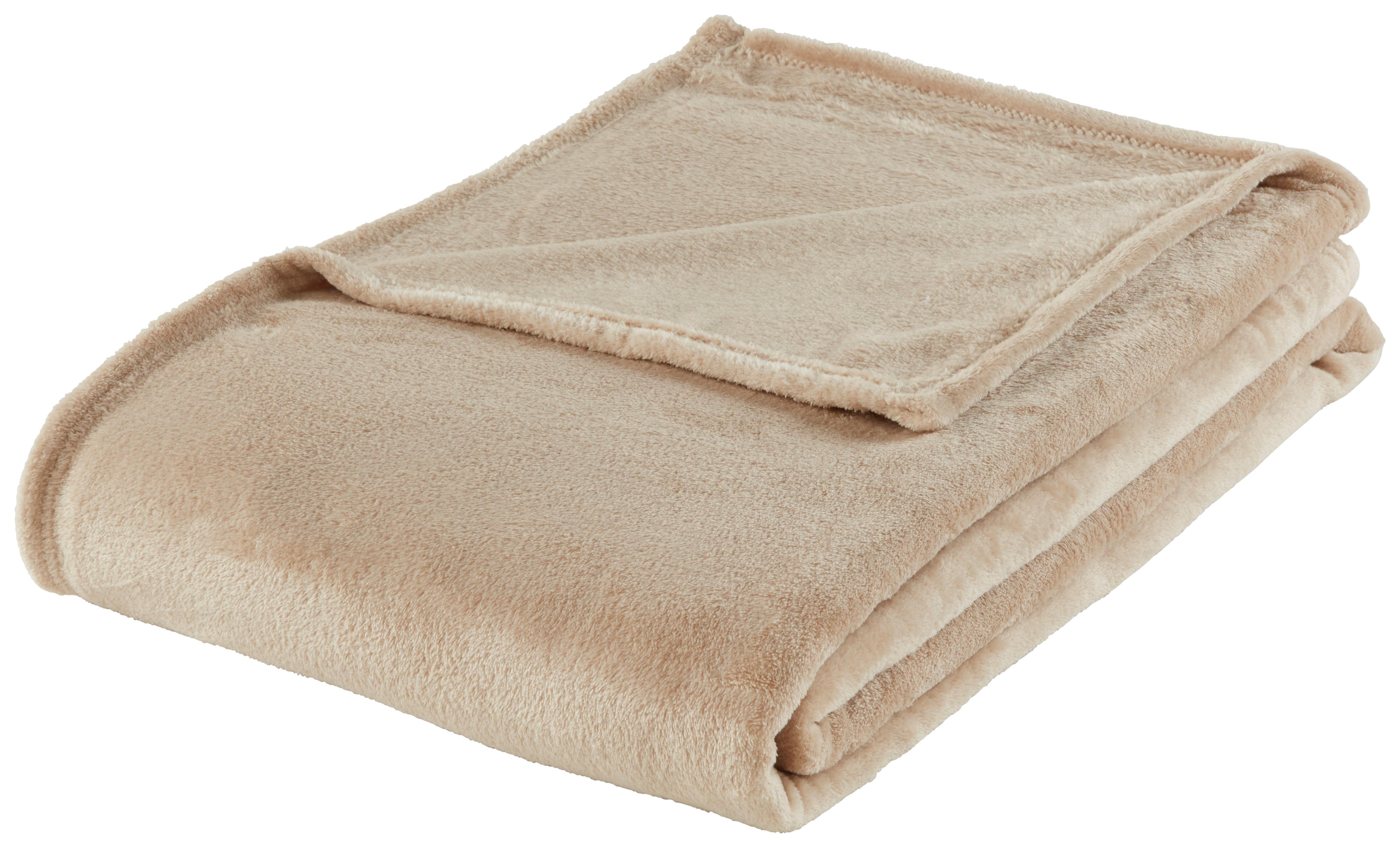 MĚKKÁ DEKA Michael XXL, 220/240cm - béžová, textil (220/240cm) - Modern Living