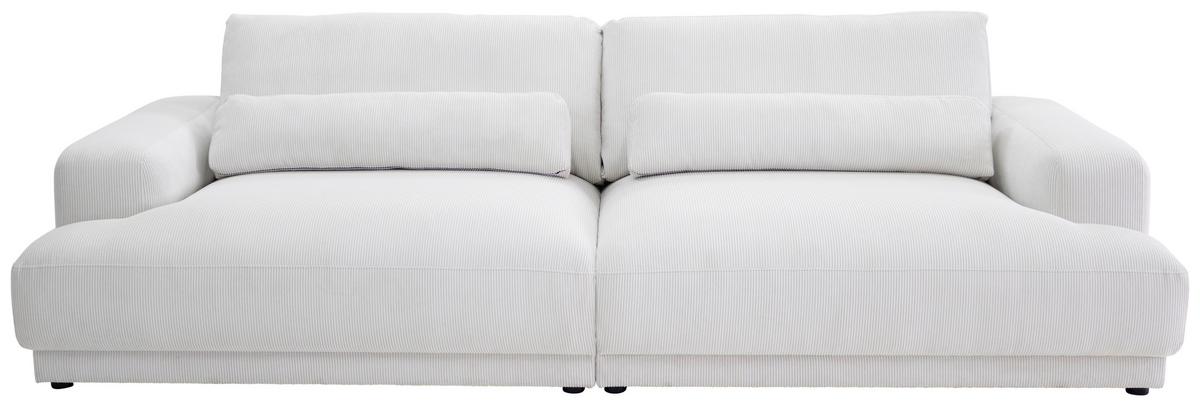 Bigsofa Savona Cord Creme, 260x111cm - Creme, Trend, Textil (260/77/111cm) - Luca Bessoni