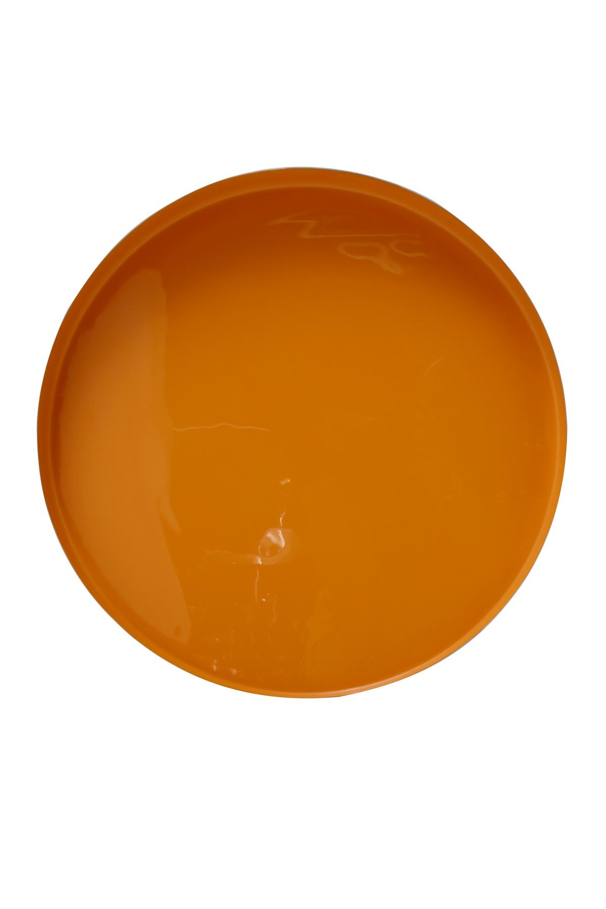 Beistelltisch Morrisson 625 Goldfarben/Senfgelb B: 41 cm - Goldfarben/Senfgelb, Design, Metall (41/48,5cm) - Kayoom
