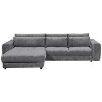 Ecksofa Barura 2s. Urc Anthrazit S: 194/333 cm - Anthrazit/Schwarz, KONVENTIONELL, Holzwerkstoff/Textil (194/333cm) - MID.YOU
