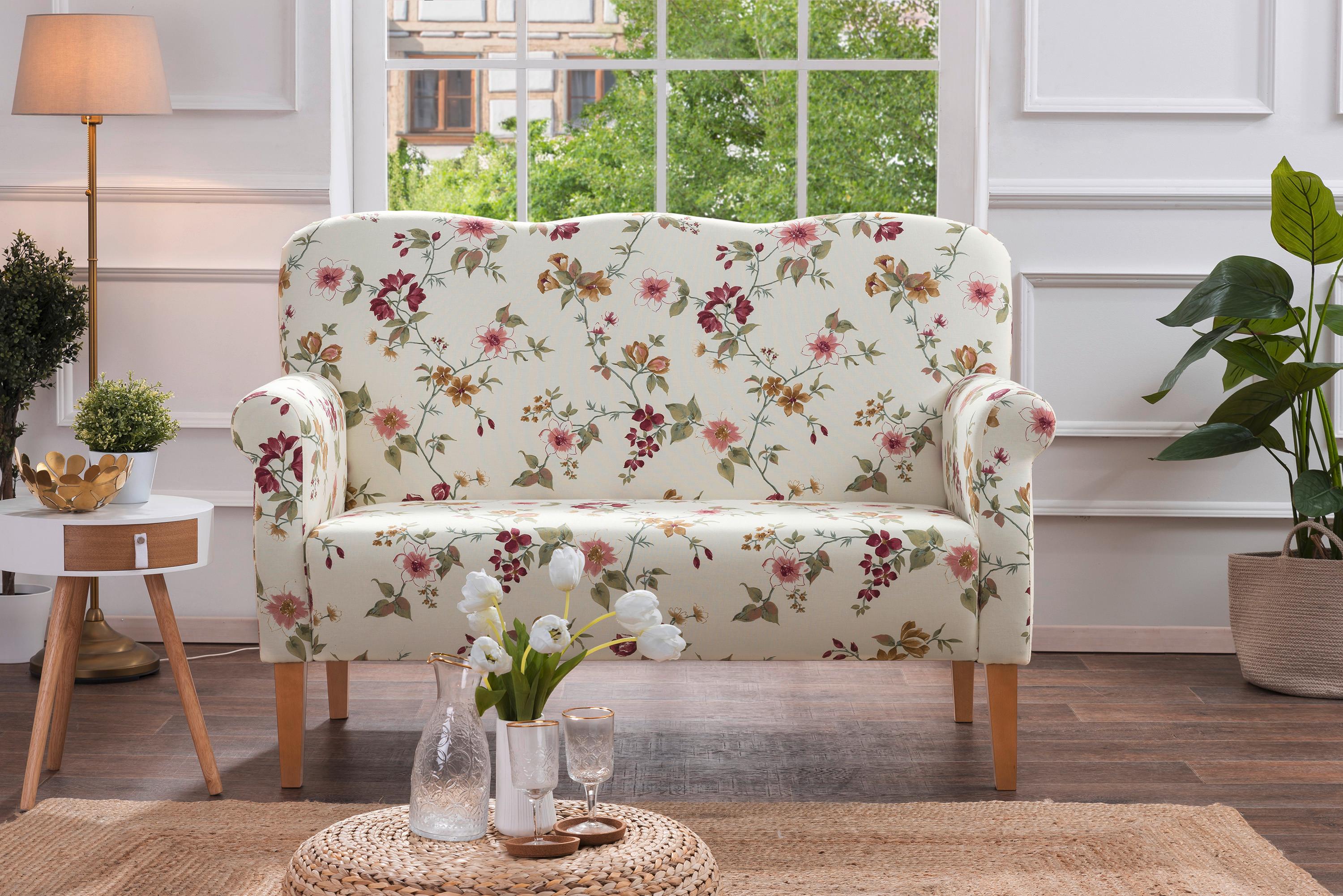 Küchensofa Jule Mit Armlehnen, Multicolor - Multicolor/Naturfarben, Design, Textil (147/103/84cm) - Max Winzer
