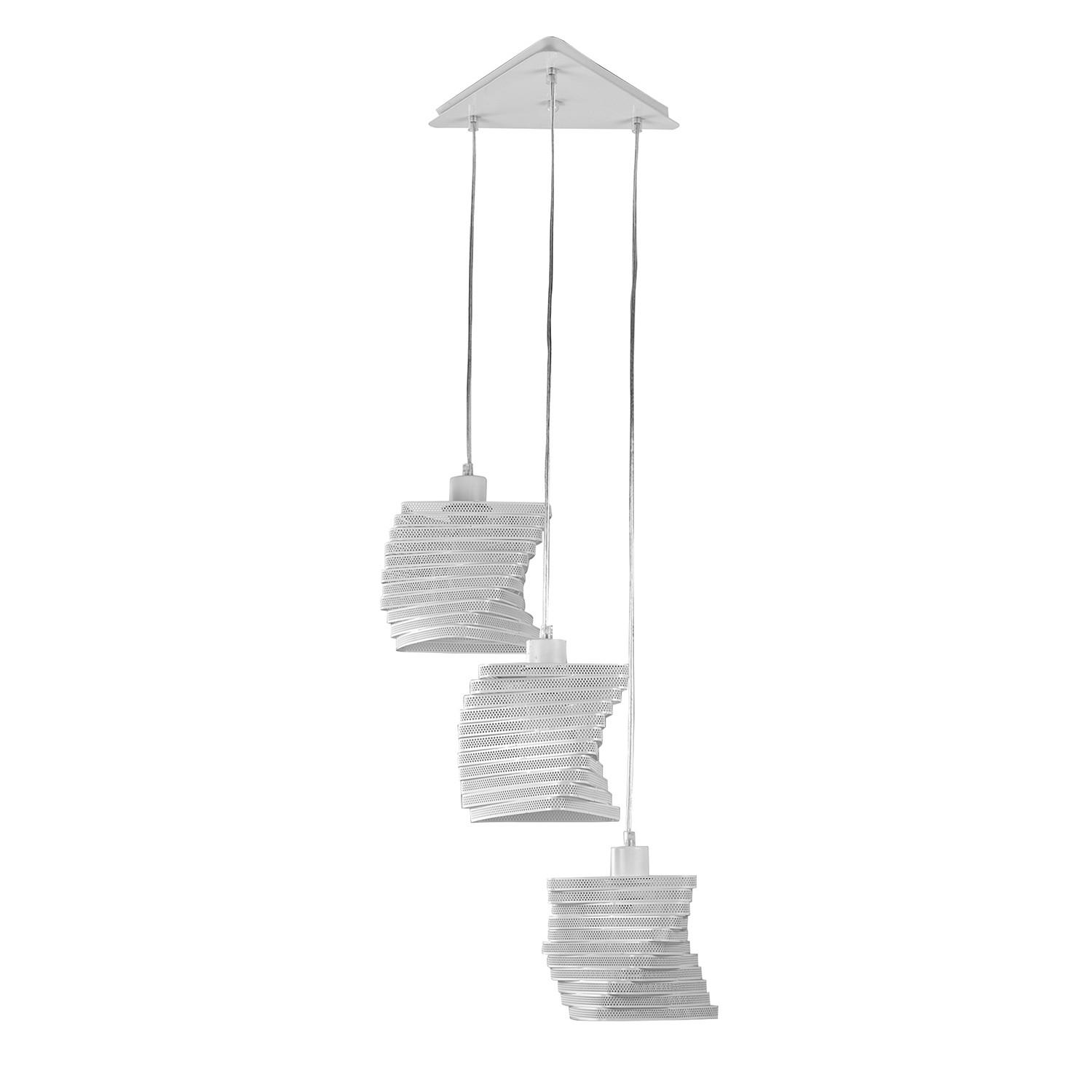 Hängeleuchte 4841/s3b - Weiß, Design, Metall (44/120cm)