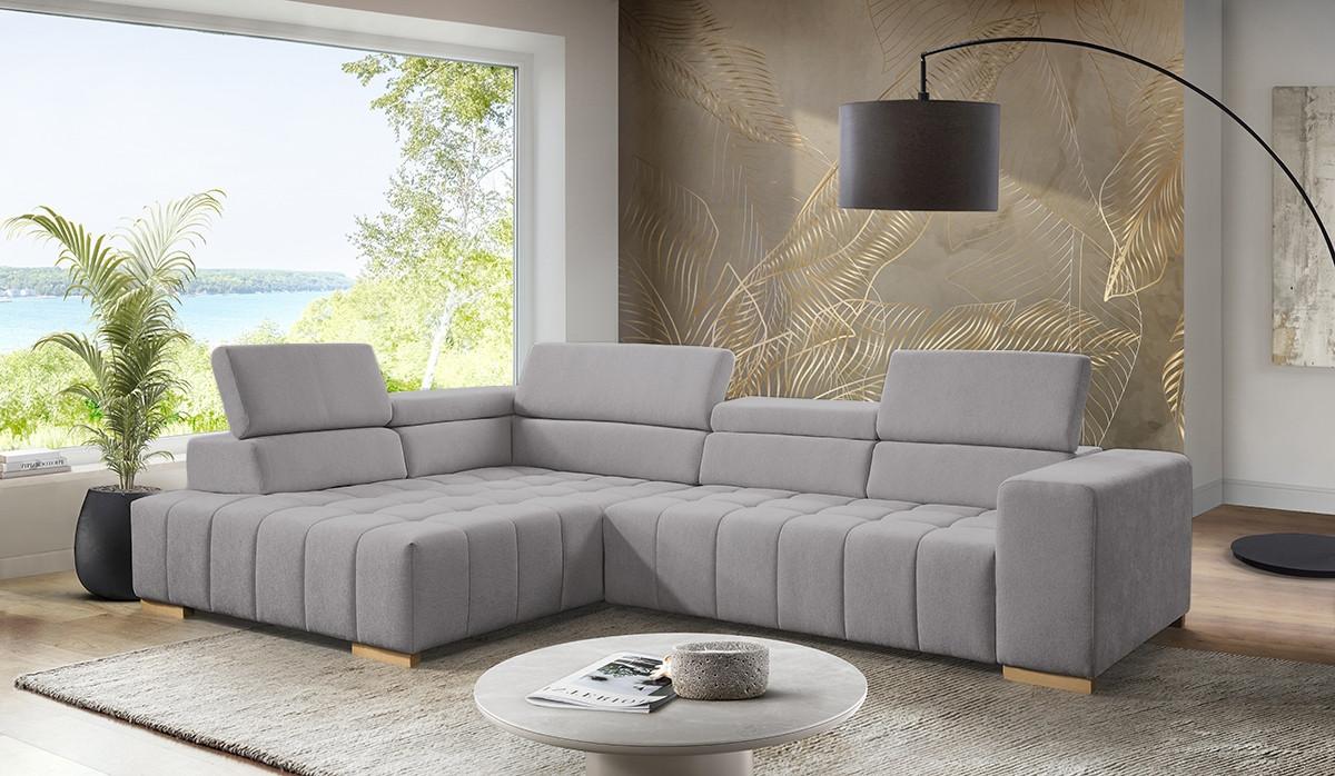 Ecksofa Elias Neu Braun S: 201x307 Cm - Naturfarben/Braun, Design, Textil (201/307cm) - Livetastic