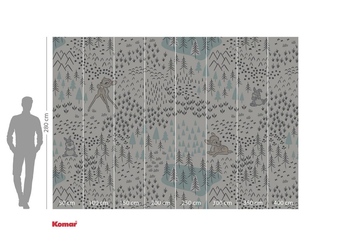 Fototapete Bambi Woodland - Multicolor, Trend, Papier (400/280cm)