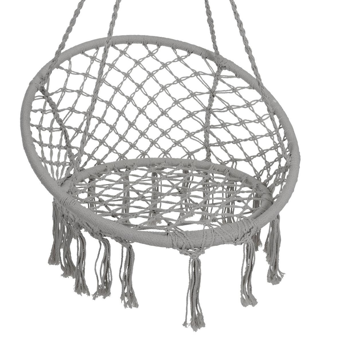 Függőfotel X28000260 - szürke, Basics, textil/fém (80/115/60cm)