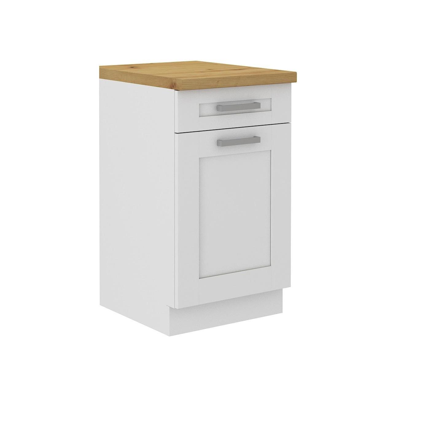 Weißen Küchenunterschrank in Kassettenoptik kaufen