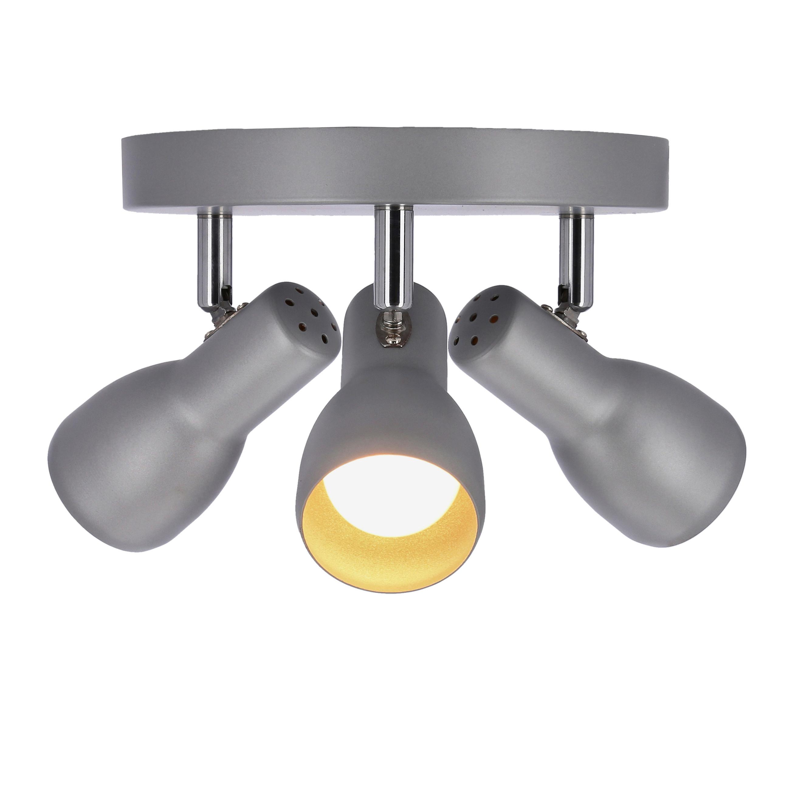 Deckenleuchte 98-44242 Picardo - Silberfarben/Grau, Trend, Metall (29/29/12cm)