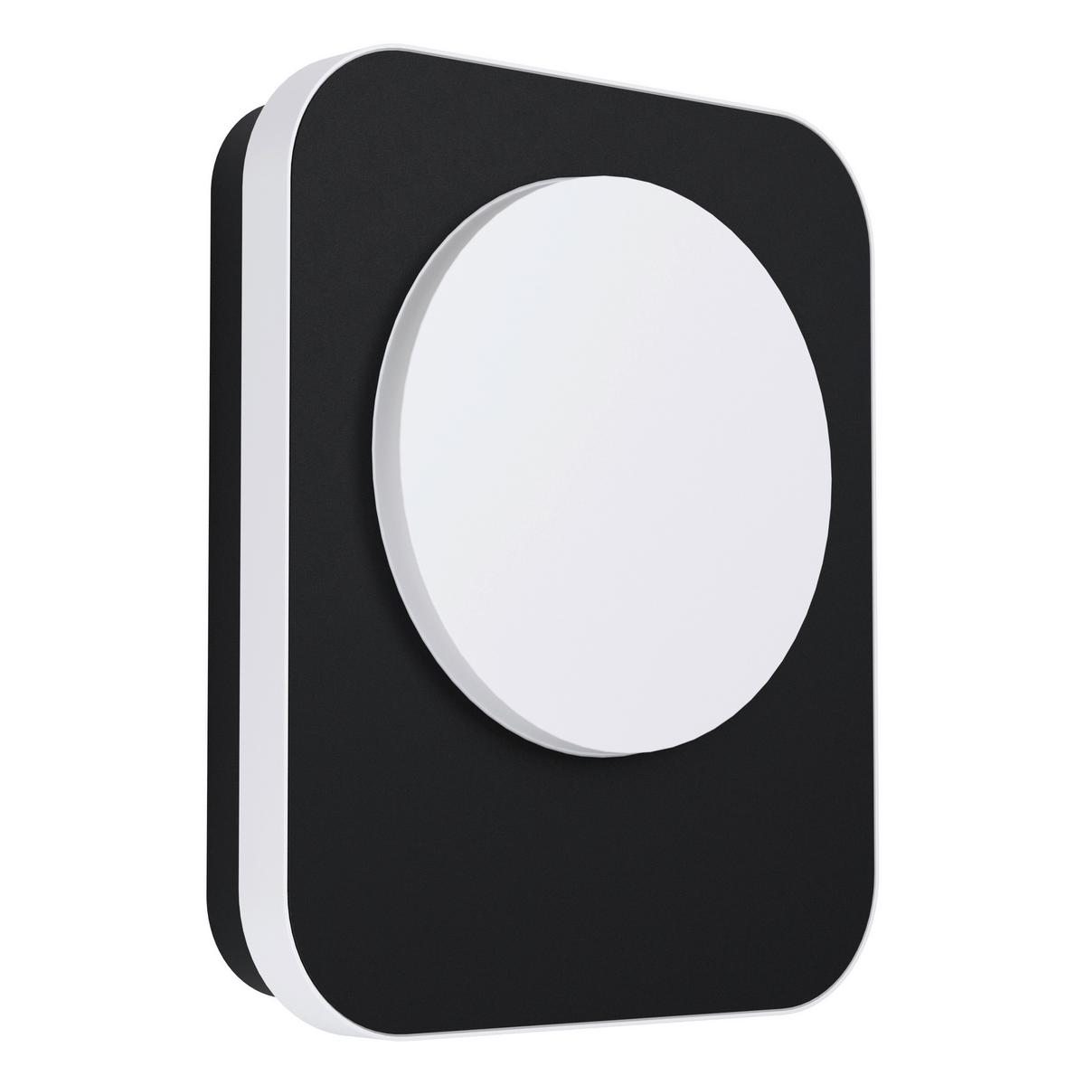 Außenwandleuchte 99583 Madriz - Schwarz/Weiß, Basics, Kunststoff/Metall (23/19/4cm) - Eglo